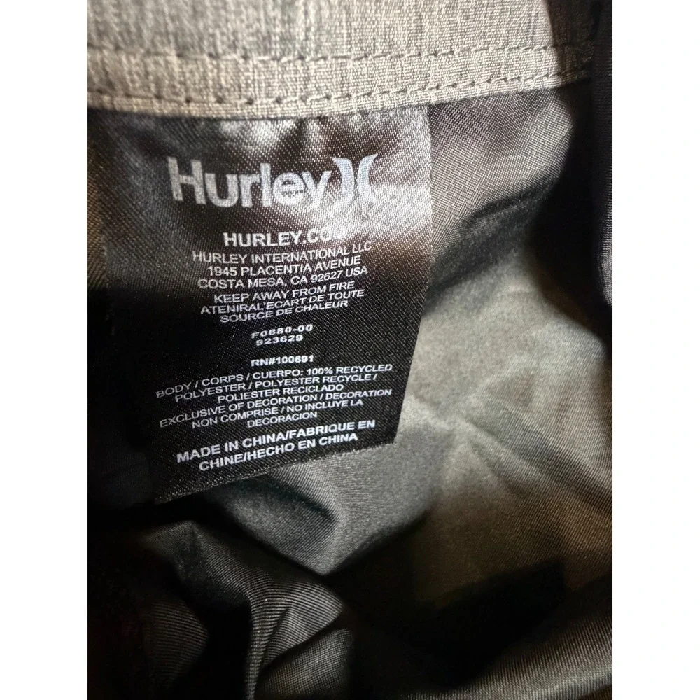 Hurley Board Shorts Phantom Solid Swim Trunks Black 28 Surf Beach Activewear